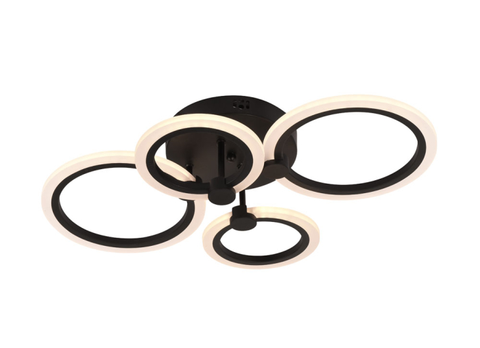 Lustra living LED URBAN, 3150lm, 45W, 3CCT, negru, dimabila [5]