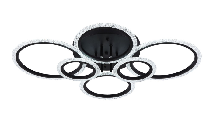 Lustra living LED  6300lm Lumia 90W 3CCT negru dimabila [6]