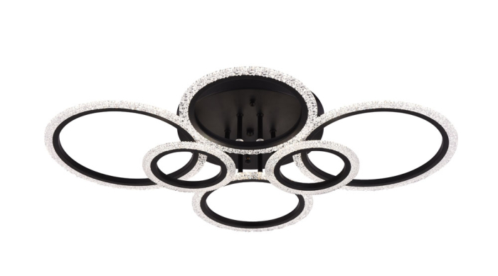 Lustra living LED  6300lm Lumia 90W 3CCT negru dimabila [5]