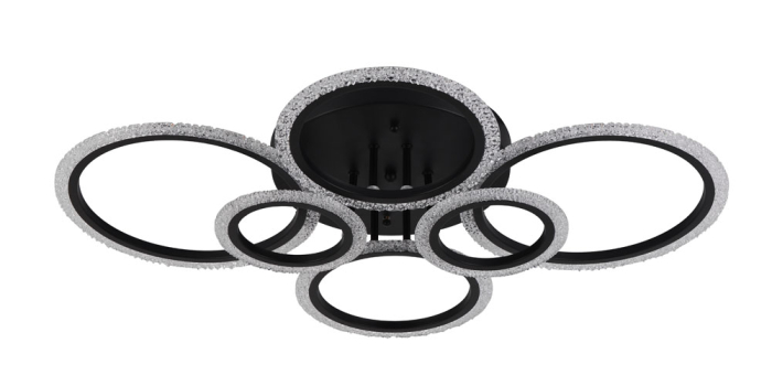 Lustra living LED  6300lm Lumia 90W 3CCT negru dimabila [4]