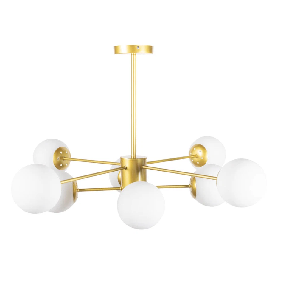 Pendul decorativ Lace, 8 globuri sticla, auriu, E27, 60W, 890mm - ideal living & dining [6]