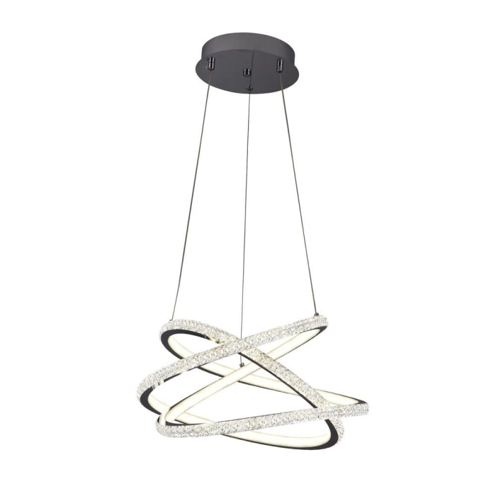 Pendul LED 8400lm 140W 1m 3CCT cu telecomanda, crom -  Style [2]