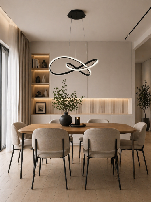 Pendul LED Libra 3410lm  55W 3CCT  negru [2]