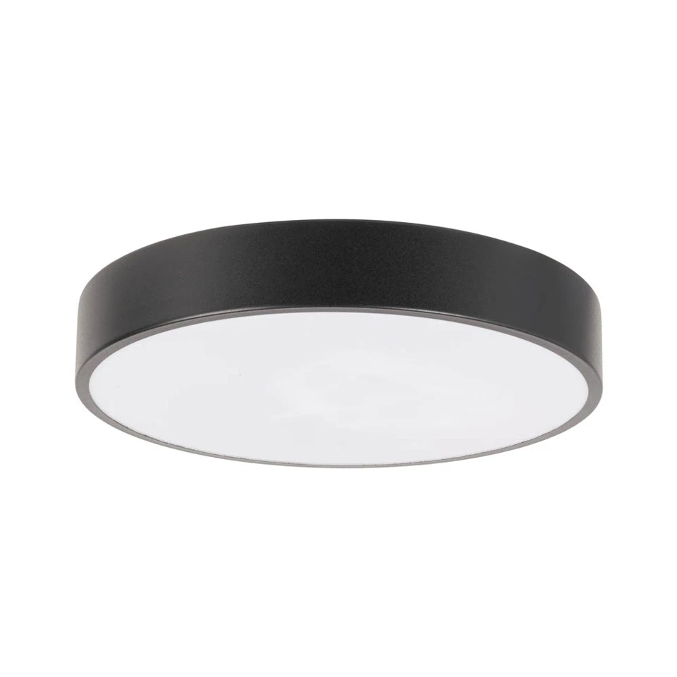 Plafoniera LED 1710lm, 18W, 30x5cm, IP20, lumina rece, negru [4]