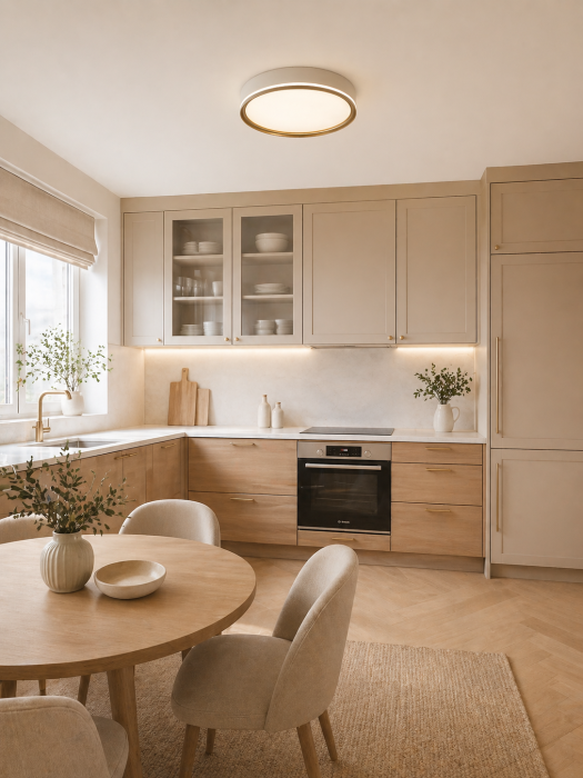 Plafoniera LED 1920lm, 32W, 4000K, alb+auriu - Cleo [2]