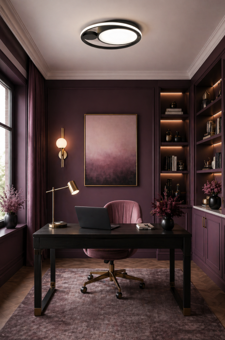Plafoniera LED 1980 lm, 36W, 4000K, 420x70mm, negru - Yumo [3]
