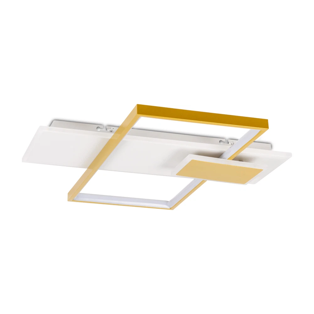 Plafoniera LED 3025lm, 55W, 52cm, 3000-6000K, alb-auriu - Elia [8]