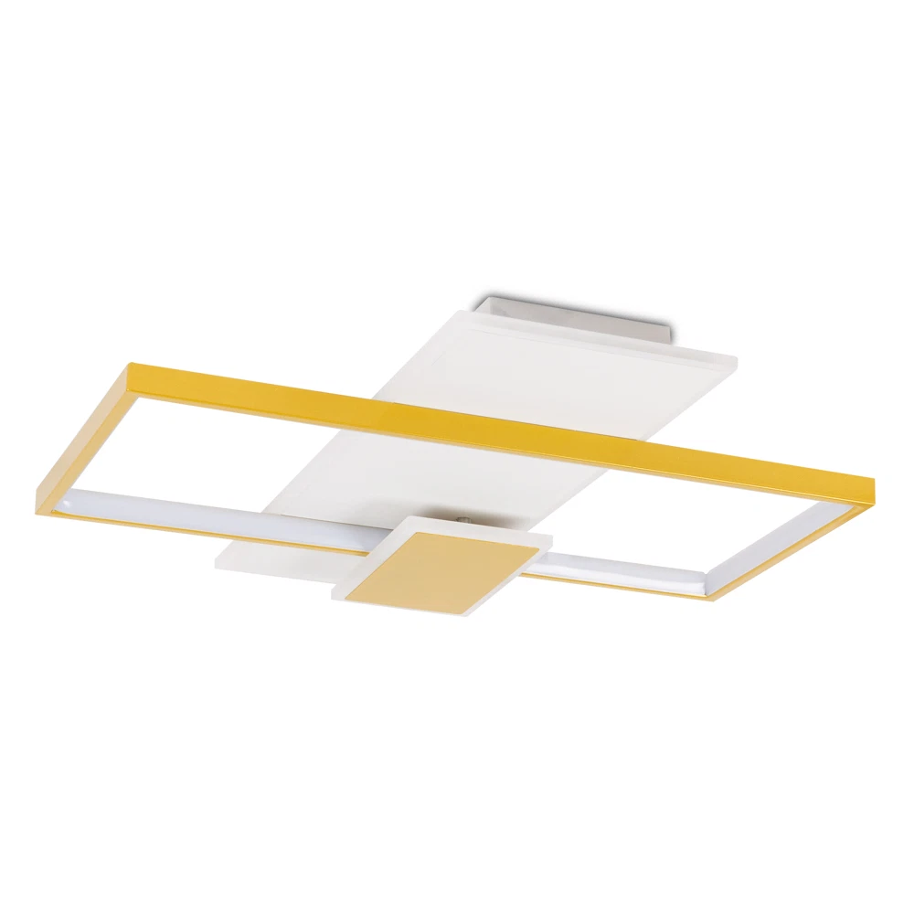 Plafoniera LED 3025lm, 55W, 52cm, 3000-6000K, alb-auriu - Elia [6]