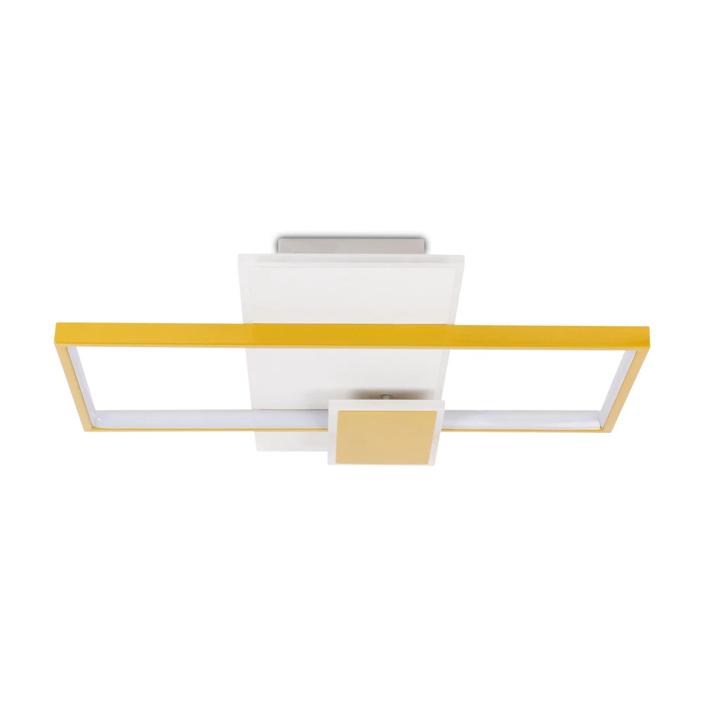 Plafoniera LED 3025lm, 55W, 52cm, 3000-6000K, alb-auriu - Elia [5]