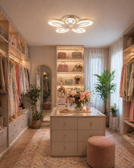 Plafoniera LED 3360lm, 80W, 3CCT cu telecomanda, alb - Petal [4]