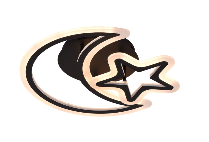 Plafoniera LED 3750lm 50W 3CCT negru dimabila - Night [4]