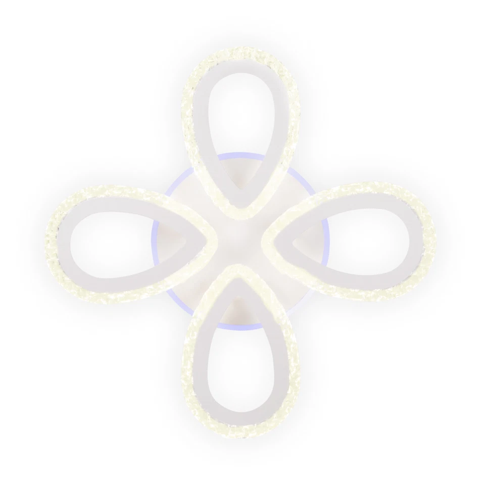 Plafoniera LED 4400lm, 55W, 3CCT+RGB cu telecomanda, alb - Ice [6]