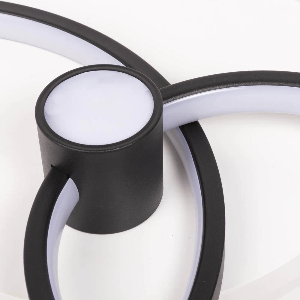 Plafoniera LED 4550lm, 65W, 3000-6500K, IP20, negru - Horus [8]