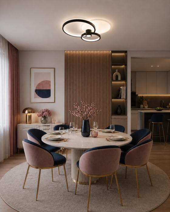 Plafoniera LED 4550lm, 65W, 3000-6500K, IP20, negru - Horus [2]