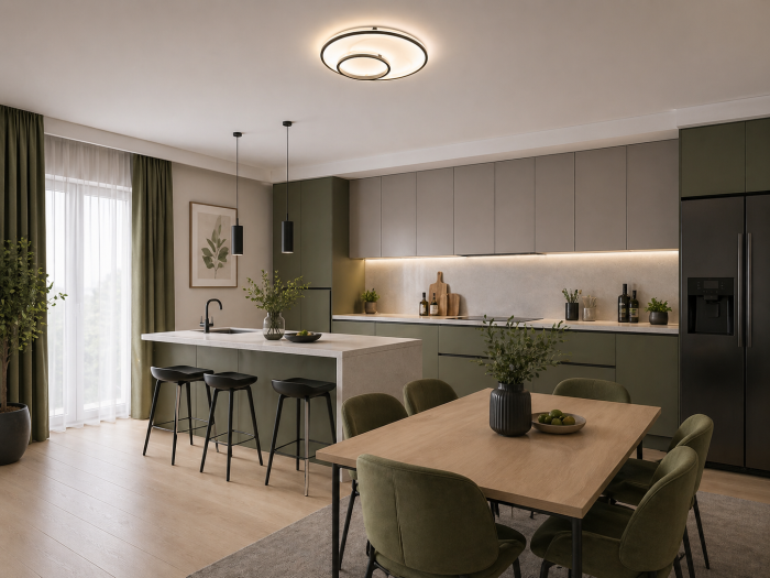 Plafoniera LED 4550lm, 65W, 3000-6500K, IP20, negru - Isis [4]