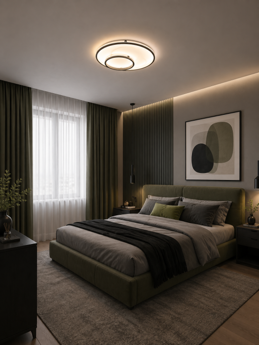 Plafoniera LED 4550lm, 65W, 3000-6500K, IP20, negru - Isis [2]