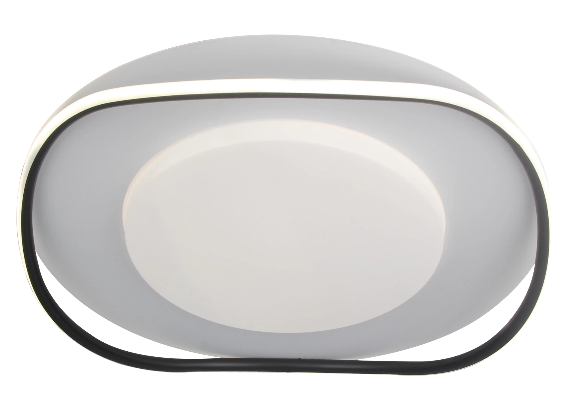 Plafoniera LED 4675lm, 47.5x8.7cm, 55W, IP20, negru si alb - Freya [4]