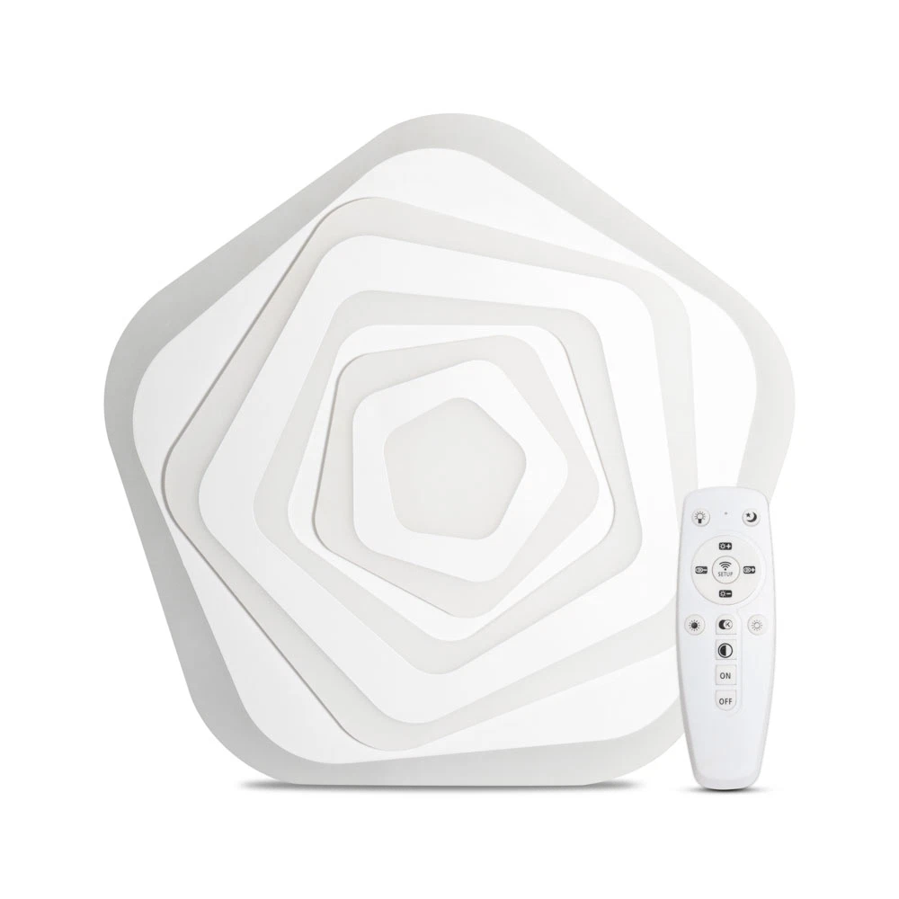 Plafoniera LED  5100Lm, 100W, 3000-6500K cu telecomanda - Karl [5]