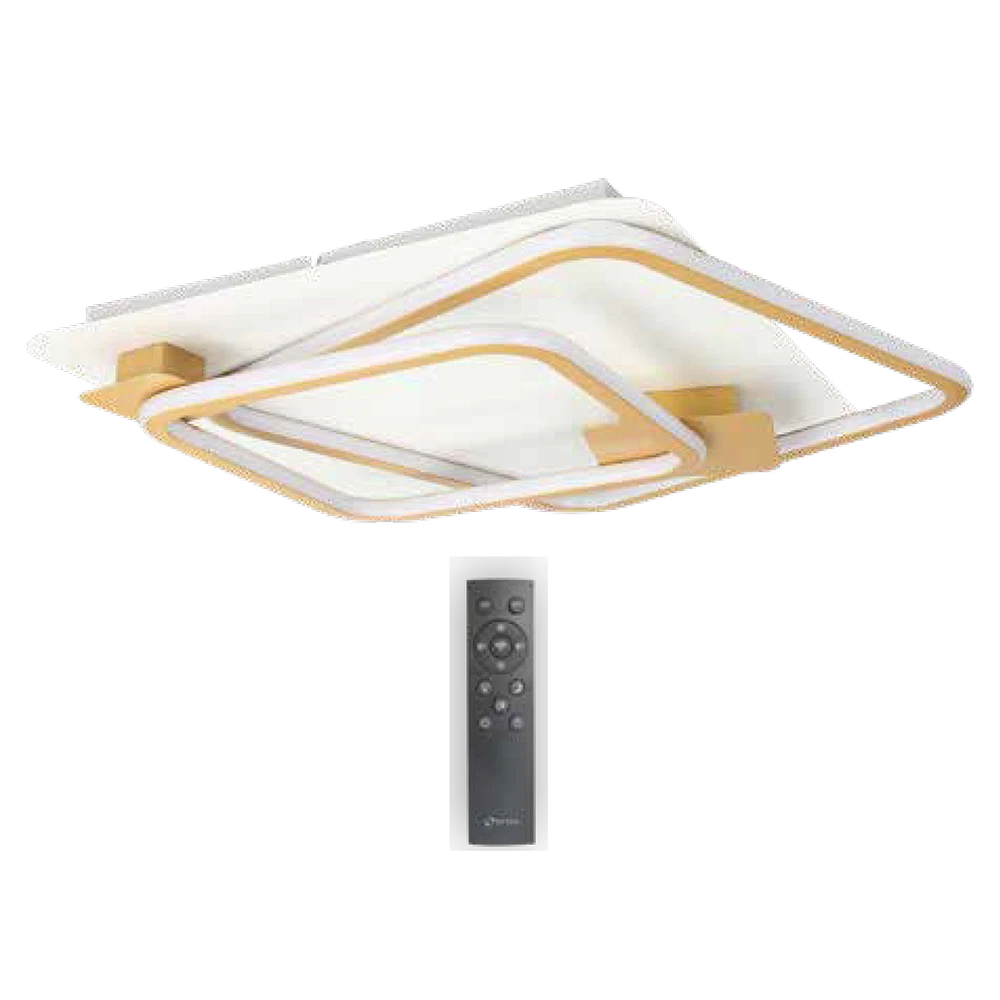 Plafoniera LED 6400lm, 92W, CCT, 3000-6500K, auriu - Magnus [2]