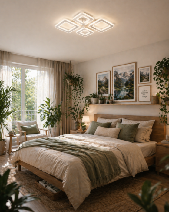 Plafoniera LED 7200lm, 120W, 3CCT+RGB cu telecomanda, alb - Amelia [3]