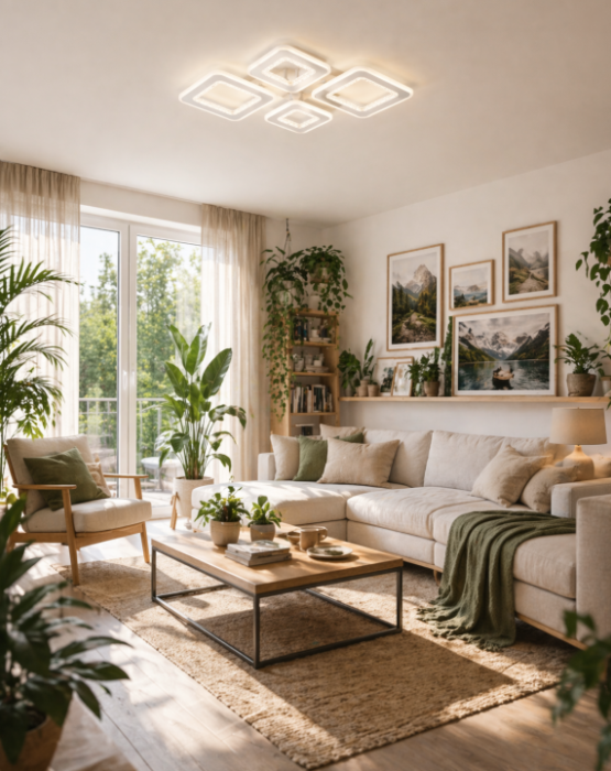 Plafoniera LED 7200lm, 120W, 3CCT+RGB cu telecomanda, alb - Amelia [2]