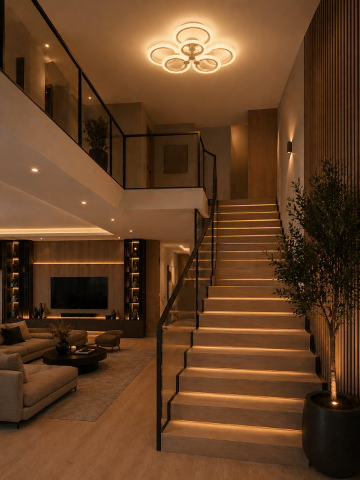 Plafoniera LED 7840lm, 98W, 3CCT+RGB cu telecomanda - Shine [4]