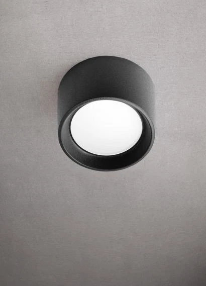 Plafoniera LED de exterior 1200lm, 16x10cm, 10W, 3000-6500K, IP55, negru - Livia [4]