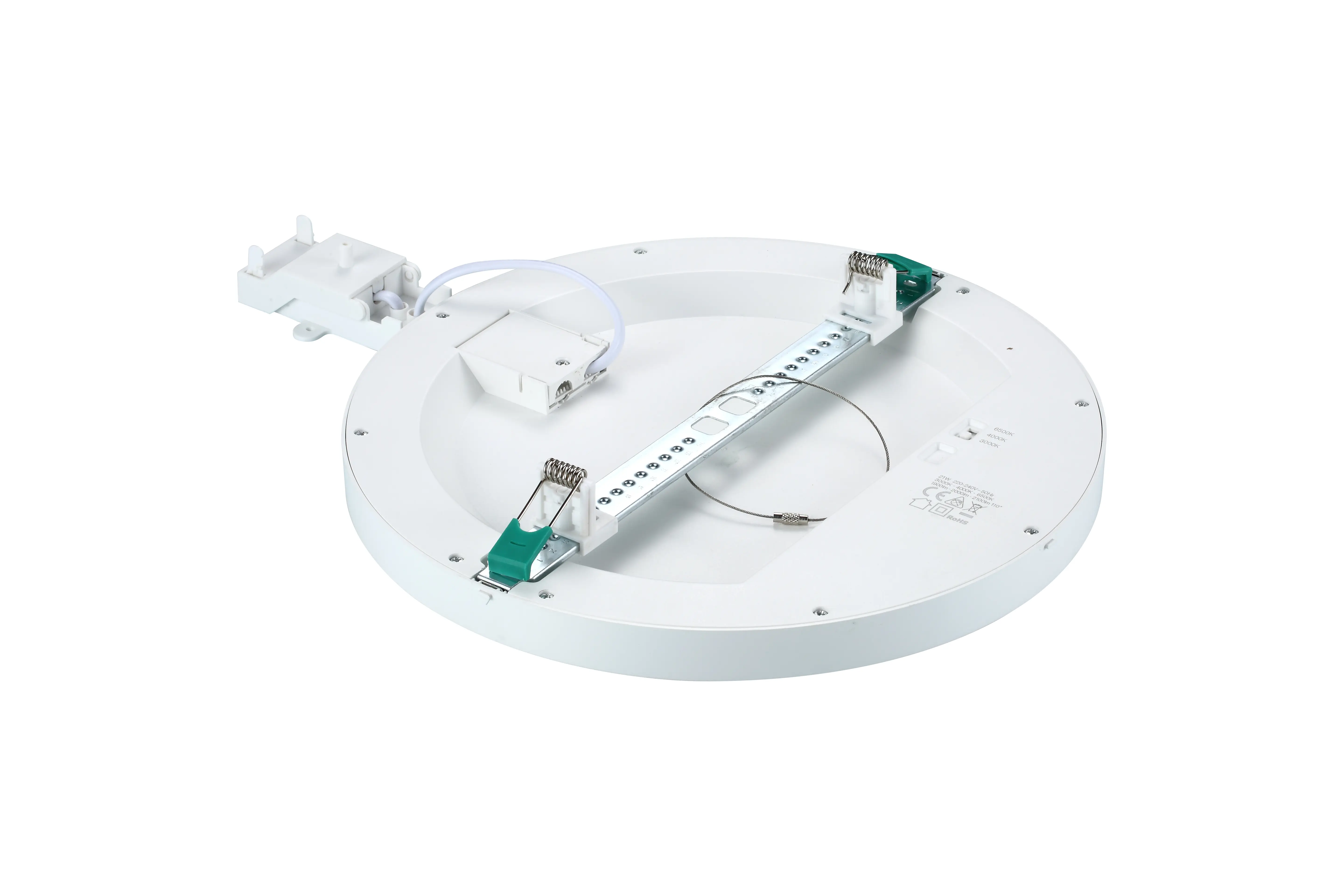 Plafoniera LED Downlight, montaj aparent sau incastrat, 1800lm, CCT selectabil, reglabil 65-260mm [6]