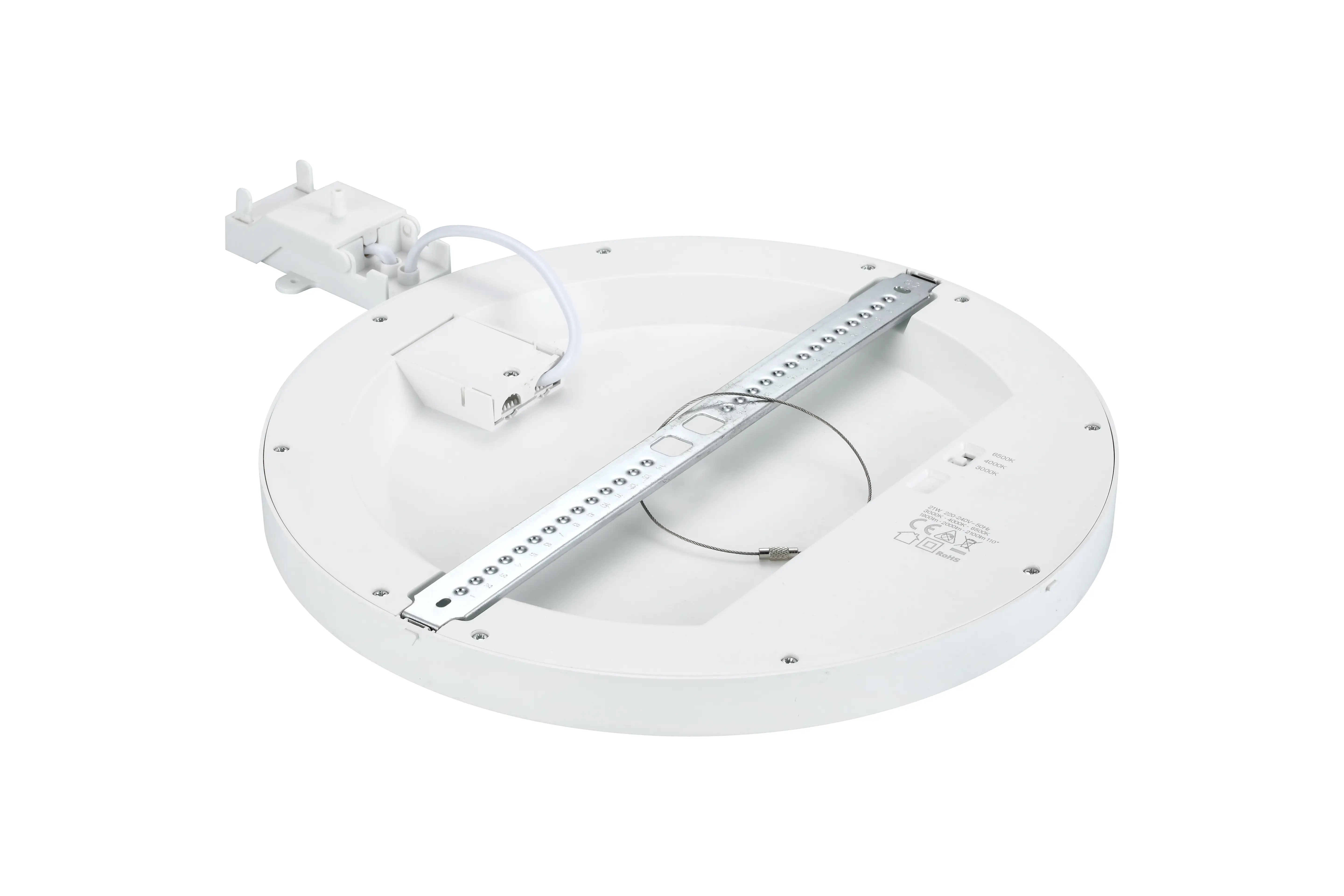 Plafoniera LED Downlight, montaj aparent sau incastrat, 2300lm, CCT selectabil, reglabil 65-260mm [9]