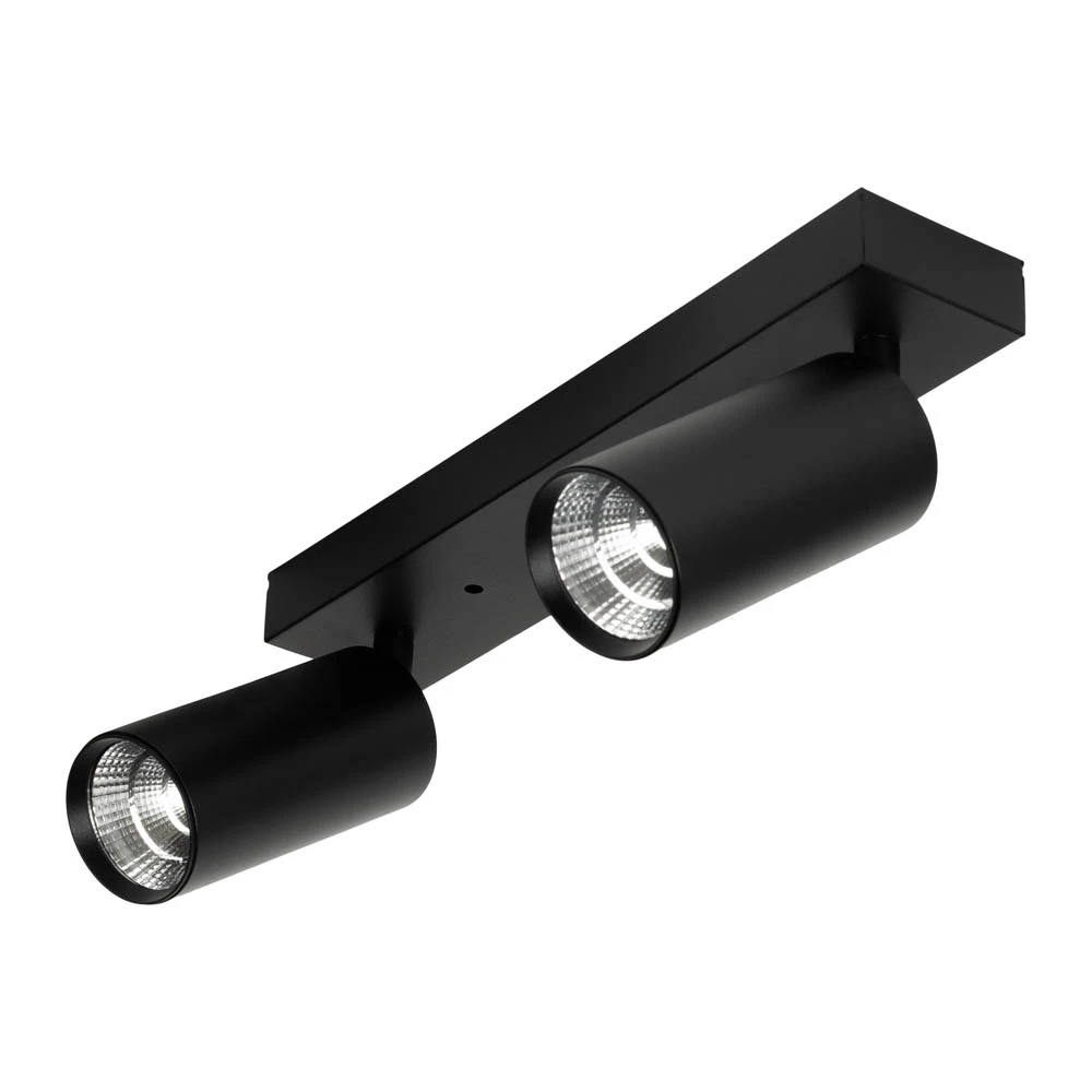 Plafoniera LED tip spot, 15W, 39x15x5.5cm, IP20, lumina rece, negru - Kabo [4]