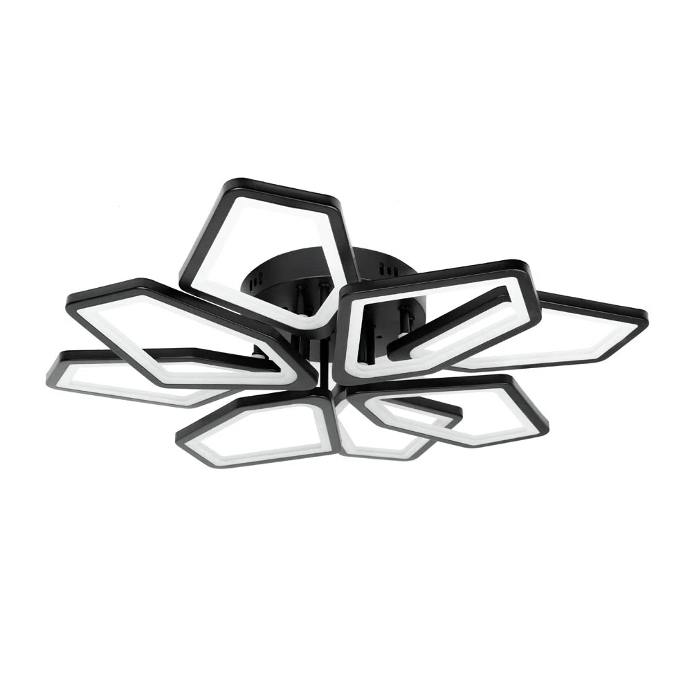 Plafoniera living LED 7700lm, 110W, IP20, 65x11cm, negru - Maxi [5]