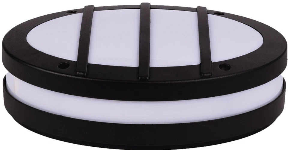 Plafoniera pentru exterior ovala cu dulie E27, 29cm, 18W, IP54, negru - Seres [2]
