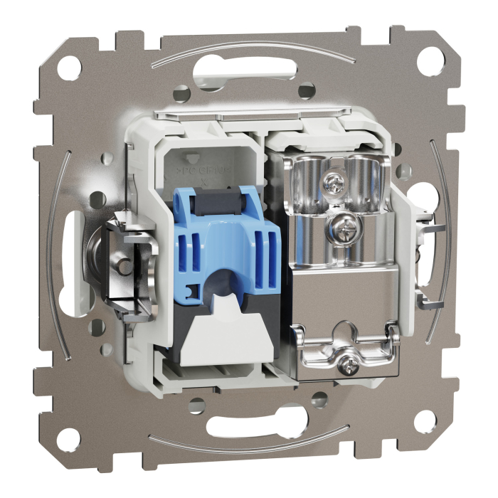 Priza Priza TV+RJ45 Cat6 UTP, Sedna Design, alb, SDD111469T [6]