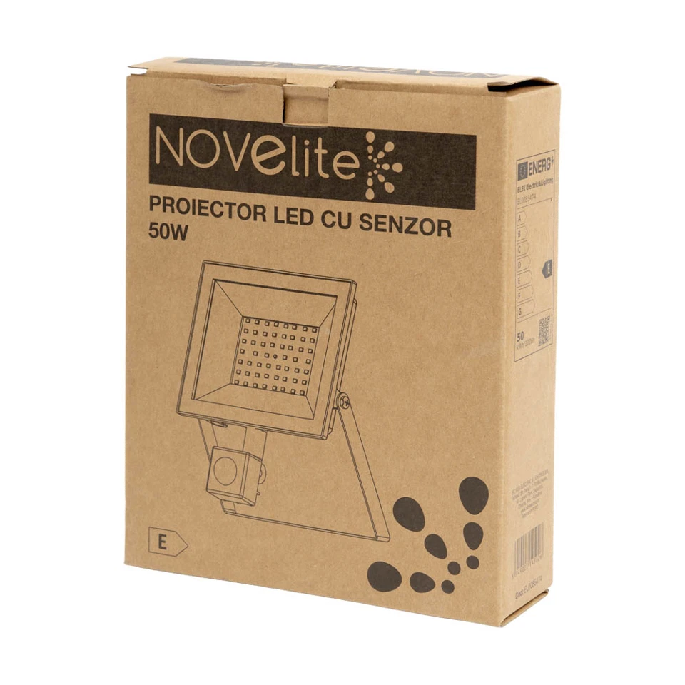 Proiector LED de gradina cu senzor, 50W, IP44/IP65, lumina rece [9]