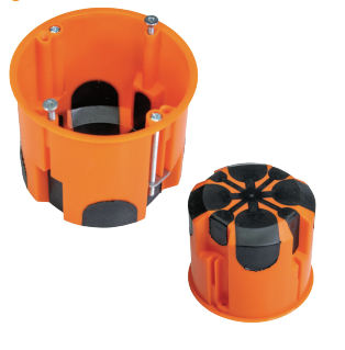 Doza aparat, cauciuc, montaj incastrat, 68x60mm, rigips [1]