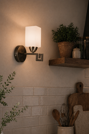 Corpuri de Iluminat Interior - Aplica 1xE27 60W, alb+wenge - Elada