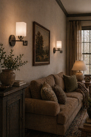 Aplica 1xE27 60W, alb+wenge - Elada [1]