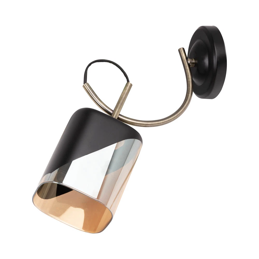 Aplica 1XE27 60W, IP20, negru+auriu - Smoky [3]