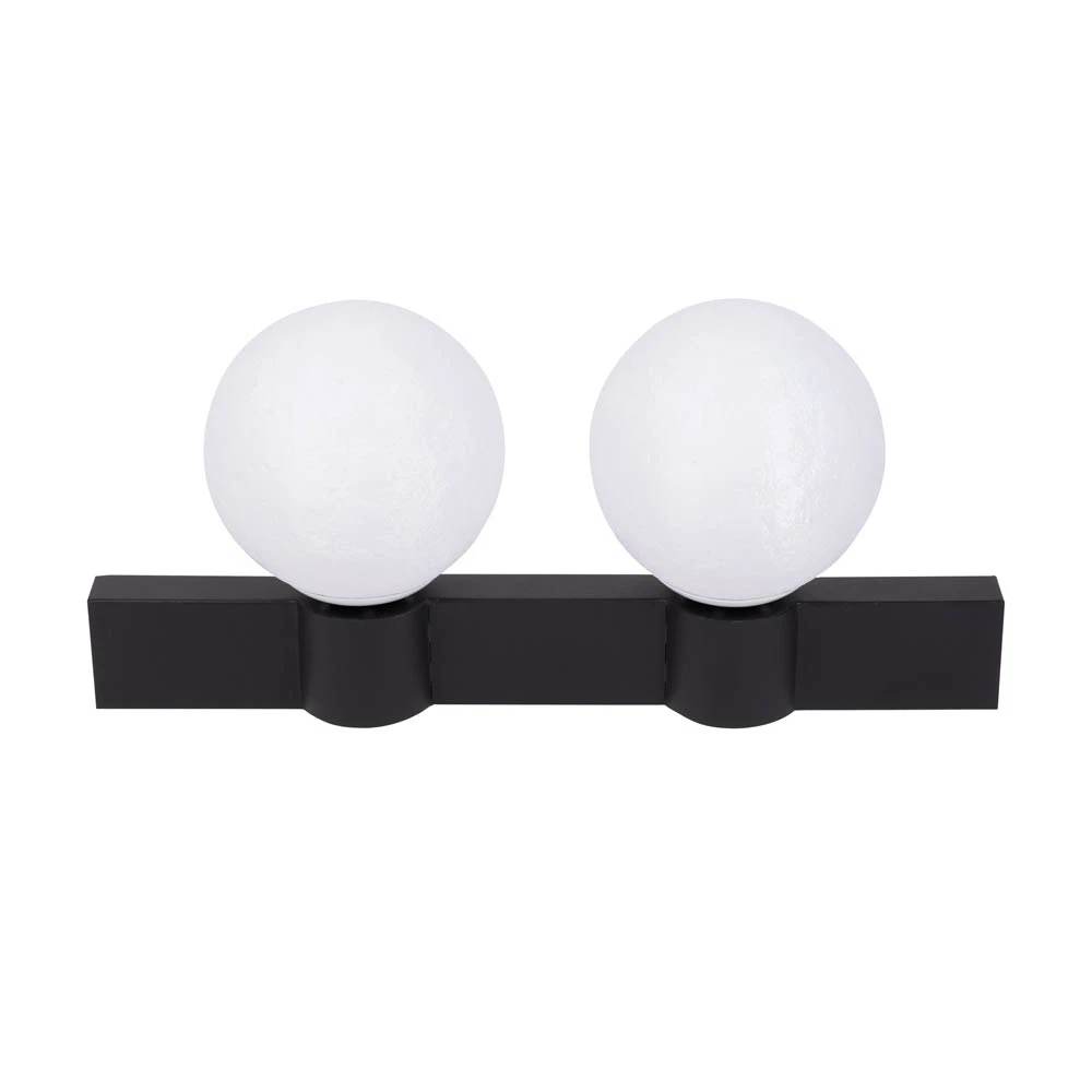 Aplica 2XE27 60W, IP20, negru+alb -  Glace [3]