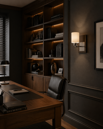 Corpuri de Iluminat Interior - Aplica birou 1xE27 60W,  wenge - Andra