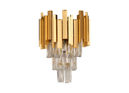 Corpuri de Iluminat Interior - Aplică Cristal 2xE14 max 40W auriu