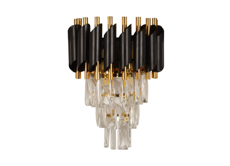 Corpuri de Iluminat Interior - Aplică Cristal 2xE14 max 40W negru