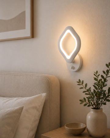 Aplica LED 12W, 3CCT on/off, alb - Agata