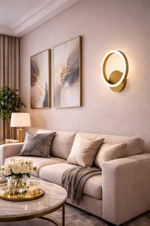 Corpuri de Iluminat Interior - Aplica LED 1500lm 20W 3CCT auriu - Aura