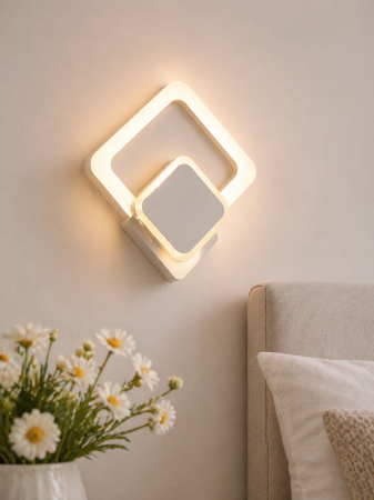 Aplica LED 2500lm, 25W, IP20, 26x29cm, alb - Odin