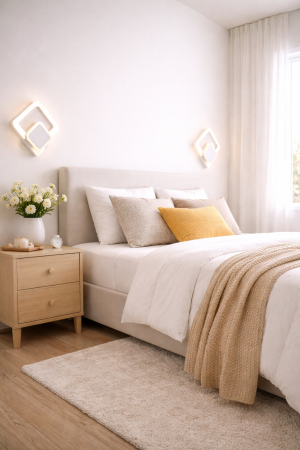 Corpuri de Iluminat Interior - Aplica LED 2500lm, 25W, IP20, 26x29cm, alb - Odin