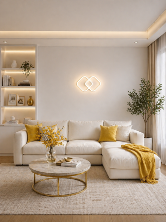 Aplica LED 28W, 3CCT ON/OFF, 33x26x9cm, IP20, alb - Aria [2]