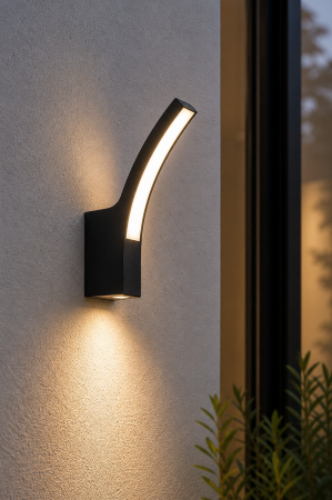 Corpuri de Iluminat Exterior - Aplica Led de exterior 1125lm, 27.5cm, 15W, IP54, negru - Wald