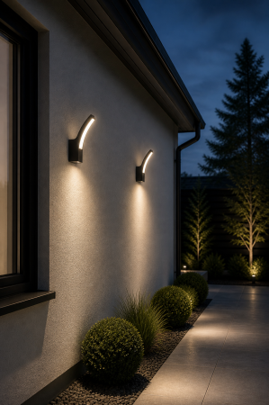 Aplica Led de exterior 1125lm, 27.5cm, 15W, IP54, negru - Wald [1]