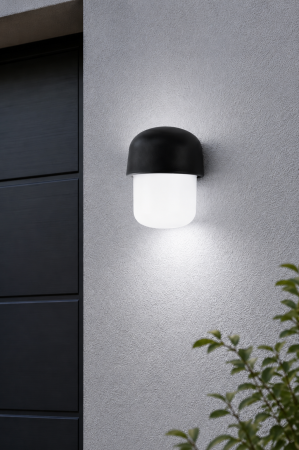 Corpuri de Iluminat Exterior - Aplica Led de exterior 1140lm, 12W, 16.5x15cm, IP54, lumina rece, negru